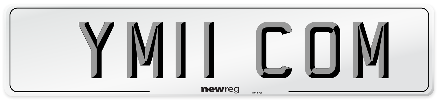 YM11 COM Number Plate from New Reg